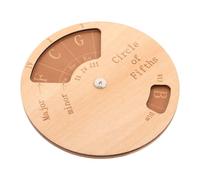 ABOOFAN Herramientas de Aprendizaje Musical Rueda de Quintas Portátil Tabla de Escalas de Guitarra Práctica de Acordes de Guitarra de Bolsillo para Aprender Piano