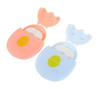 ABOOFAN Hojas de Jabón de Manos Desechables 2 Pcs Tamaño Pequeño Papel Espumoso Portátil para Viaje Estudiantes Camping Senderismo Colores Rosa y Azul