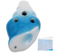 ABOOFAN Instrumento Musical Adecuado para Práctica para Principiantes Varios estilos Ocarina de 6 Agujeros de Cerámica Forma de Caracola Duradero Superficie Lisa