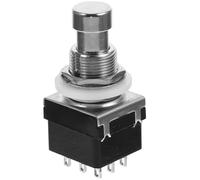 ABOOFAN Interruptor Pedal Guitarra Resistente Pines Conmutador Momentáneo para Accesorios Efectos Guitarra