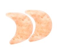 ABOOFAN Jabón de Sal Mineral Hecho a Mano 2 Piezas Forma de Luna, Exfoliante Natural para Spa y Cuidado Corporal, Jabón Decorativo para Baño y Terapia de Pies Sal Marina Natural