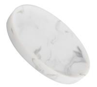 ABOOFAN Jabonera de Mármol con Simple Soporte de Jabón Resistente y Drenaje para Baño Cocina y Hotel Diseño Elegante para Decoración y Uso Práctico