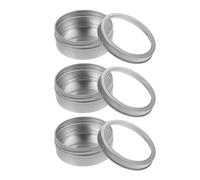 ABOOFAN Juego De 3 Recipientes Decorativos para Velas Especias Y Otros Objetos Incluye Lata Metálica para Velas De Té Dulces Bálsamo Labial Y Otros Recipientes Magnéticos para