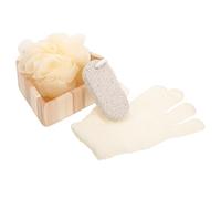 ABOOFAN Juego De Herramientas De Baño Corazón 1 Set Tamaño Mediano Exfoliante Reutilizable Para Cuidado Piel Uso En Ducha y Baño Limpieza Corporal