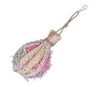ABOOFAN Juguete Masticable para Loro Bolas de Ratán de Loro, Juguete para Morder Pájaros, Pelota de Hojas de Maíz para Budgie y Pájaros, para Masticar en Casa
