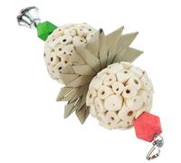 ABOOFAN Juguete Rústico de Loros Resistente al Madera Desgaste Entretener Natural, Accesorio Adecuado para Masticar y Jaula de Pájaros Periquitos y Agapornis