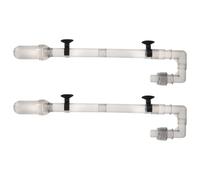 ABOOFAN Kit de Accesorios para Filtro de Acuario con Tubos de Ingreso y Egreso, Compatible, Material Abs y 2 Ventosas para Instalación Flexible en Peceras