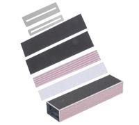 ABOOFAN Kit de Lijado para Trastes de Guitarra 6 Piezas Palanca de Aluminio, Papel de Lija para Guitarra y Protector de Diapasón, Herramienta Portátil para Nivelar y Pulir Trastes