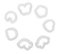 ABOOFAN Kit de Moldes de Silicona Mariposa y Corazón 7 Piezas con Formas de Flor Precisas y Portátiles para Pendientes de Resina Epoxi y Arcilla Polimérica para Manualidades DIY