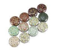 ABOOFAN Latas Redondas para Velas Pequeñas 12 Unidades, Tarros Metálicos de Hierro para Hacer Velas Artesanales, Envases Rellenables y Reutilizables, Ideales para Estilo Aleatorio