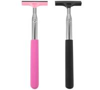 ABOOFAN Limpiaparabrisas Telescópico para Retrovisores de Coche 2 Unidades Diseño Portátil Negro y Rosa Herramienta Práctica para Limpiar Espejos Laterales y Traseros Condiciones