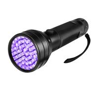 ABOOFAN Linterna Fluorescentes de Aluminio Negra UV 51 Luz de LED, Aleación LED Resistente Detección de Agentes Intemperie de Mascotas