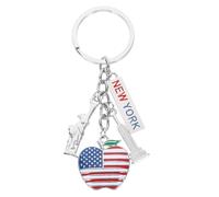 ABOOFAN Llavero De Metal Estatua De La Libertad 3.93In Colgante Creativo Con Bandera De Estados Unidos Regalo Original Para Hombre Y Mujer