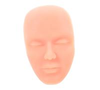 ABOOFAN Maniquí Silicona Práctica de Maquillaje Facial 1 Unidad Tono Piel Claro Multifuncional para Principiantes Formación en Salón Belleza