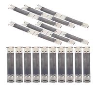 ABOOFAN Marco Flexible de Metal para Bolso DIY 8 Cm Plateado, 16 Piezas Bisagra de Repuesto para Manualidades, Costura y Confección de Bolsos, Práctico Accesorio para Bolsa de Cuero y