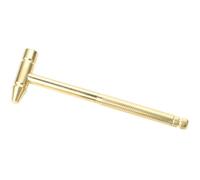 ABOOFAN Martillo multifunción mini de cobre con destornilladores integrados para manualidades y reparación doméstica, dorado, compacto y portátil, 6.10 x 2.04 x 0.78 in