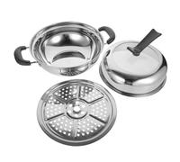 ABOOFAN Olla Vaporera de Acero Inoxidable Multifuncional para Cocina Cacerola de Sopa con Tapa Olla para Cocinar al Vapor y Preparar Platos el Hogar