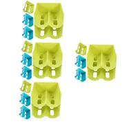 ABOOFAN Organizador De Bebidas para Refrigerador De Cajas Apilables para Botellas Contenedores De Almacenamiento Verde Y Azul 4 Piezas X 4