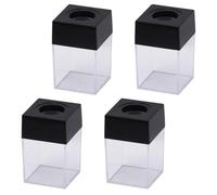 ABOOFAN Organizador de Clips Magnéticos de Plástico para Escritorio y Oficina, Caja de Almacenamiento 4 Piezas para Sujetapapeles y Chinchetas