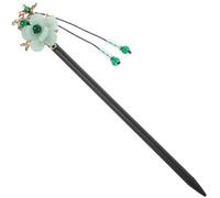 ABOOFAN Palillo y Es Fácil de Combinar Pelo de Madera Verde Estilo Chino Vintage, Accesorio Elegante Cabello que Sujeta el Cabello Firmemente