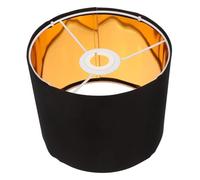ABOOFAN Pantalla de Lámpara Redonda de Lino Lámpara Decorativa Exterior y Dorada Interior Pantalla Desmontable para Mesa Pared y Suelo para Dormitorio y Sala de