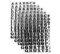 ABOOFAN Parches de Letras Termoadhesivos Negros Tamaño Pequeño 27X18 5 Unidades para Plancha Pegatinas Transferibles para Manualidades Decoración y Reparación de Ropa