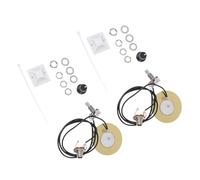 ABOOFAN Pastilla Piezoeléctrica de 50 MM para Guitarra Acústica Juego de 2 Transductores Potenciómetro Integrado Accesorios para Guitarra Electroacústica Captador de Sonido Profesional