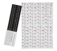 ABOOFAN Pegatinas para Teclado de Piano 2 Hojas Diseño Simple y Líneas Suaves de Pvc Fáciles de Despegar Ideales para Principiantes que Aprenden Teclas