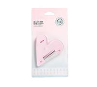ABOOFAN Peine para Flequillo de Plástico y Metal en Forma, 2 Piezas Rosa con Dientes Protectores Suaves y Buena Estabilidad para Mujeres Varios estilos