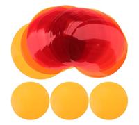 ABOOFAN Película Difusora de Luz LED 50 Mm Autoadhesiva Translúcida, Filtro de Gel Cambio de Color para Lámparas Empotradas, Estudio Fotográfico y Ambiente Cálido, Pack 20 Unidades