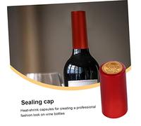 ABOOFAN Película Termocontraíble Desechable para Sellado de Botellas de Vino Unidades de Tapa de Vino de PVC Fácil de Usar con de Calor Práctico Cierre