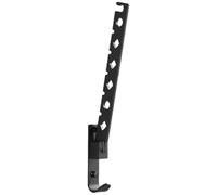 ABOOFAN Perchero Colgante Plegable de Aluminio Espacial Negro Barra de Ropa sin Perforaciones para Balcón y Baño Tendedero de Pared Multiusos para Secado en Espacios Pequeños
