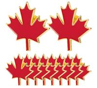 ABOOFAN Pines De Canadá 10 Piezas Broche De Hoja De Arce Pin De Hoja Insignia De Canadá País iense Pin De Solapa De De Arce Día De á Ropa Joyería Para El Día De Acción De
