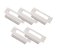 ABOOFAN Placa de Cierre de Puerta Interior en Acero Inoxidable Refuerzo de Cerradura y Protector de Seguridad para Puertas de Madera 10X1.8X0.04 Pulgadas