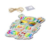 ABOOFAN Placa Decorativa De Playa De Verano Diseño Rústico Para Colgar Puertas y Paredes Accesorio De Decoración De Hogar Mediterráneo Para Eventos y Fotografía Familiar