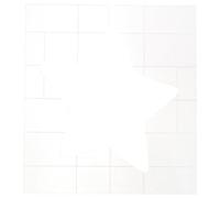 ABOOFAN Plantilla de Patchwork para Acolchado Forma de Estrella, Acrílica Transparente, Guía para Costura y Manualidades Diy, Herramienta para Bordado y Ayuda para Patchwork Artesanal