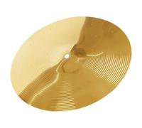 ABOOFAN Platillo Crash de Batería de Jazz de 14 Pulgadas, Metálico, Ligero y Resistente para Práctica Musical y Percusión Profesional