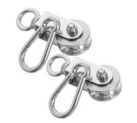 ABOOFAN Polea De Elevación De Acero Inoxidable Polea Fija De Tracción De Cable De Carro De Cable De Acero De Rueda Para Sistema De De Con