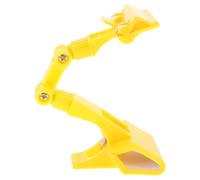ABOOFAN Portacopias de Pintura Abrazadera de Doble Cabezal de Plástico Amarillo, Clip de Dibujo Multifuncional para Tablero de Dibujo y Bocetos