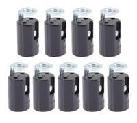 ABOOFAN Portalámparas Colgante E14 Tipo para Candelabros y Lámparas de Cristal, 9 Piezas de Plástico y Hierro, Liviano y Multifuncional para Uso en Lámparas