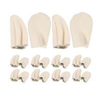 ABOOFAN Protector de Dedos de Fieltro de Lana para Coser y Fieltrar 10 Pares para Índice y Pulgar Fundas Protectoras Pequeñas y Transpirables para Manualidades y Costura Artesanal