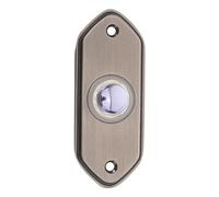 ABOOFAN Pulsador de Timbre Interruptor de Botón del Timbre Hexagonal de Latón Vintage Compatible y Fácil Instalación con Acabado Decorativo para Entrada del Hogar