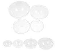 ABOOFAN Recipientes Acrílicos Transparentes para Aceites Esenciales Juego de 8 Cuencos Tamaños 1 a 4 Tazones Plásticos para Salón de Belleza y Masaje Aptos para Uso Facial y
