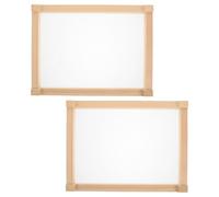 ABOOFAN Red de Secado Apilable de Madera para Hierbas Medicinales y Té Tamaño Mediano 2 Piezas Malla Ventilada para Secar Plantas Frutas y Verduras en Hogar y Cocina