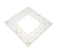 ABOOFAN Regla Clara Diseño Patchwork de Plástico Hueco de Cuadrada Fácil Lectura Visualización de Datos para Costura y Adecuado para Uso Personal y Profesional