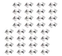 ABOOFAN Remaches Metálicos Cuadrados 10 Mm Plata 300 Piezas Kit de Remaches Decorativos de Punta para Ropa Punk Manualidades y Adornos para Chaquetas, Zapatos y Cinturones