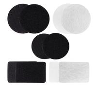 ABOOFAN Retenedores Antideslizantes para Alfombras y Muebles 25 Pares Adhesivo Doble Cara Mezcla de Formas y Colores Cuadrados Negros y Blancos Círculos Negros y Blancos Fijación sin