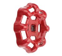ABOOFAN Rueda De Válvula De Compuerta Manual De Hierro Fundido Color Rojo 6 x 6 Mm Para Tuberías De Agua Estabilidad De Presión Para Sistemas De Riego