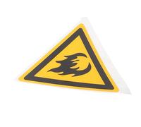 ABOOFAN Señal de Punto de Acción contra Incendios Calcomanía de Peligro Señales de Precaución Calcomanía de Advertencia Póster de Seguridad de 100 Mm