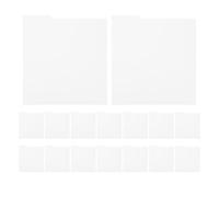 ABOOFAN Separadores de Discos de Vinilo de Plástico PVC Blancos 16 Piezas 330x317mm Organizadores de Almacenamiento para Álbumes y Colección en Estantes